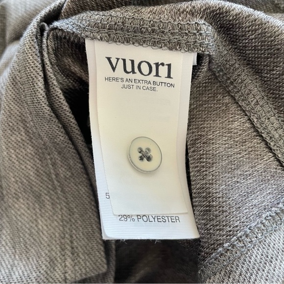 Vuori Mens Knit Twill Polo Heather Gray Short Sleeve Shirt V1004 EUC XXL - Picture 5 of 8